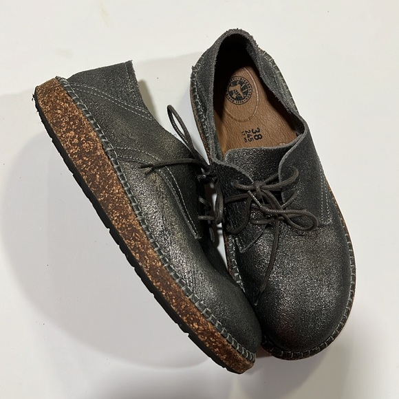 Birkenstock - Gary Derby style tie shoes, 38/7, charcoal metallic - Picture 3 of 13